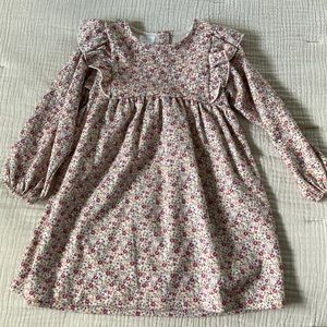 Zara Ruffle Dress with Floral Pattern Size 4-5